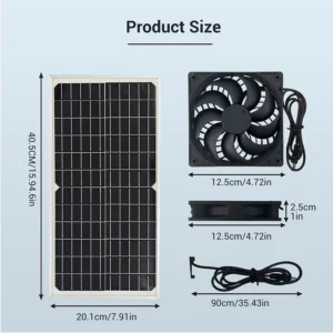 Солнечный вентилятор ecoflypower