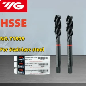 Южная Корея YG HSSE INOX JIS Стандартный метрический спиральный рифленый метчик M2M2.5M3M3.5M4M5M6M7M8M10M12 M14M16M18 Машина с красным кругом