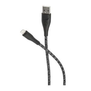SJ394 USB - Lightning (2 м) нейлоновая оплетка (черный)