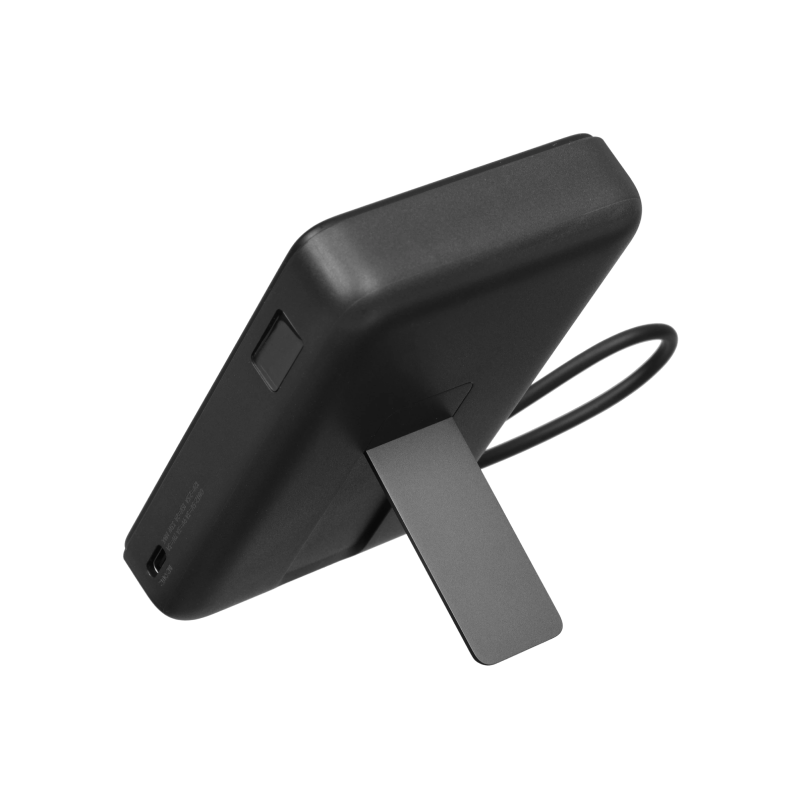 Magnetic Power Bank 10000 with Built-in Stand (черный) — изображение 2