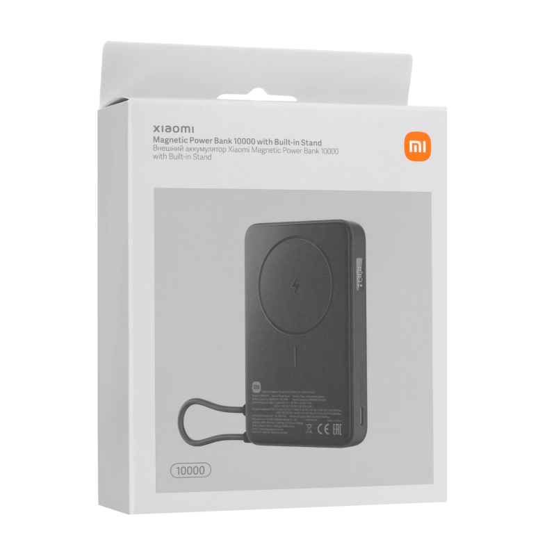 Magnetic Power Bank 10000 with Built-in Stand (черный) — изображение 8